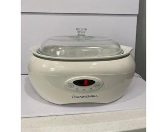 Corningware SC-60 Electric 6 Qt Programmable Slow Cooker Crock Pot with Carrier