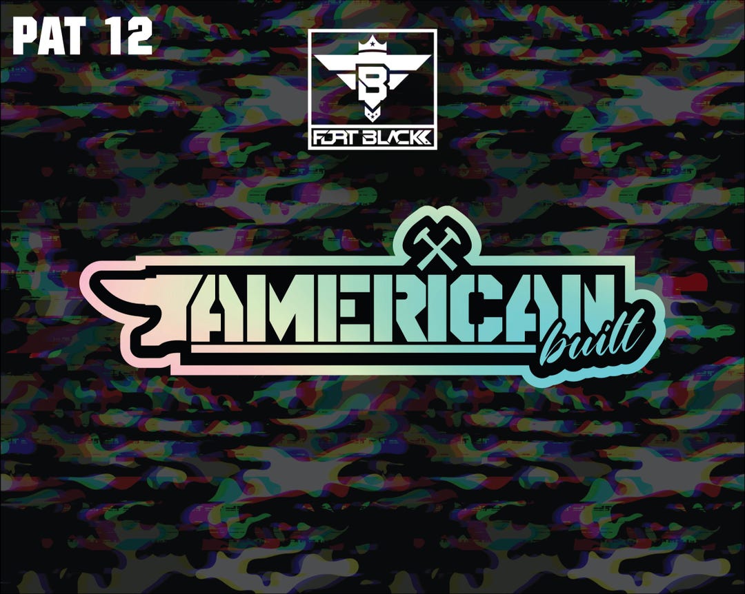 American Built Vinyl Sticker: Patriotic USA Decal - Uv/water Resistant ...
