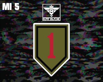 1st Infantry Division Sticker - Decal - American Made - UV Protected ...