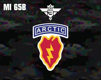 Arctic Military Vinyl Sticker: Tactical Patriotic USA Decal