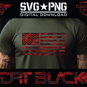 USA Camouflage Flagge: Taktisch SVG, PNG (Digital Download)