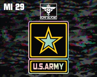 Army Sticker: Patriotic Military Car Decal - 3.5"