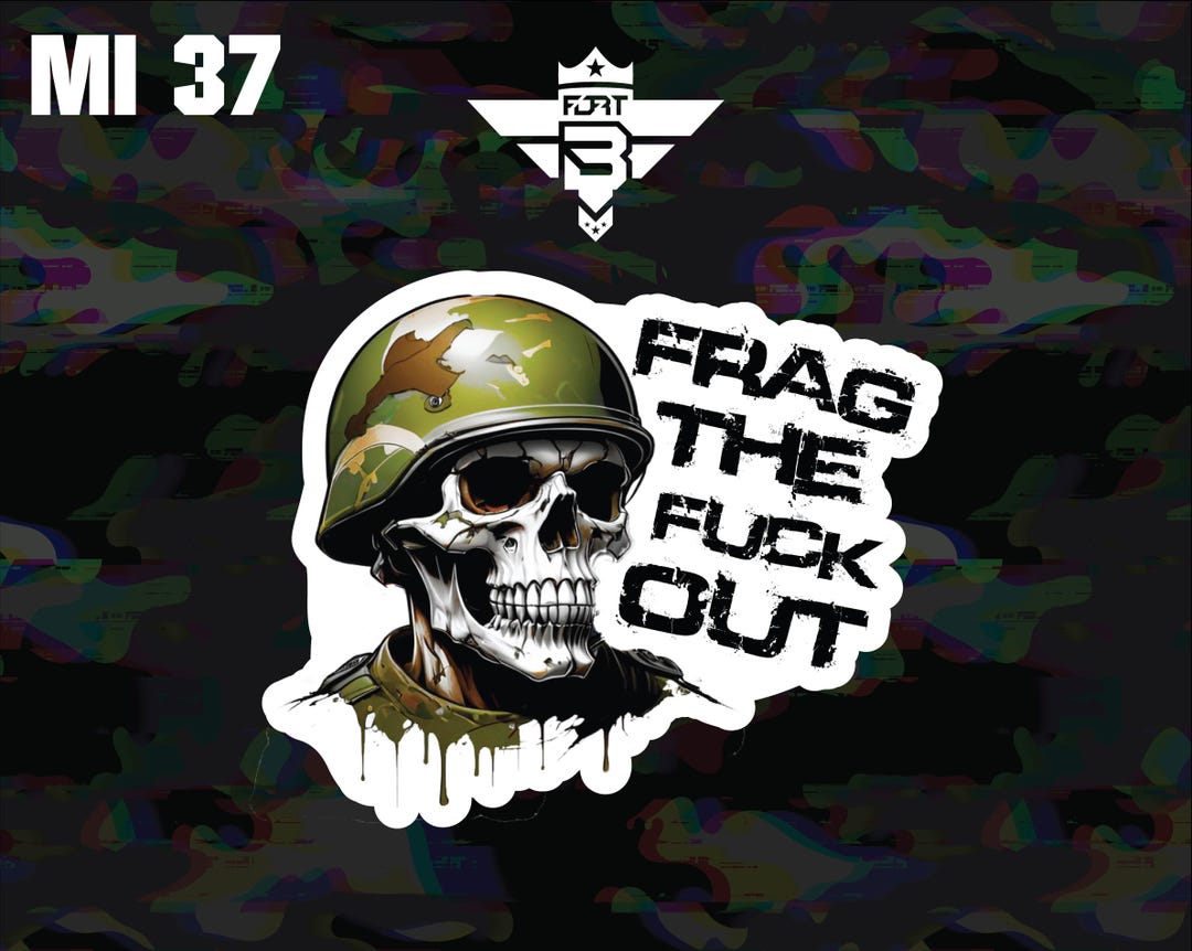 Frag Out Vinyl Sticker: Patriotic, Tactical, Military - Etsy