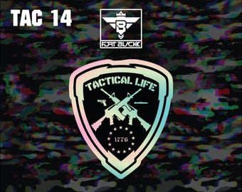 Patriotic Tactical Sticker: USA Military Vinyl Decal