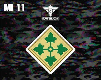 Pegatina «3ER DIVISIÓN DE INFANTERÍA EJÉRCITO DE ESTADOS UNIDOS Subduado De Enigmaticone