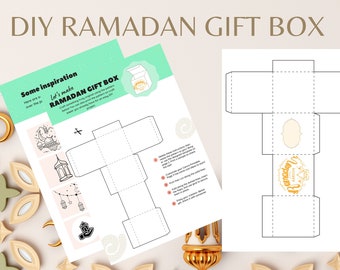DIY Ramadan Gift Box |Editable and Printable Unique Gift Box | DIY Gift Box | Customizable Ramadan Gift Box | Digital download