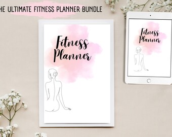 Workout Planner| Fitness Planner|Cardio Tracker|30 Day Challenge |Calorie Tracker | Progress Tracker|Measurements | Goals & Reflections|Note