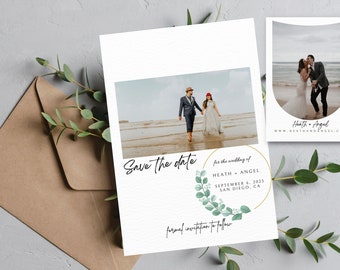 Save the Date & Wedding Personalized Digital Invitations | Digital Evite | Save the Date Template  | Minimalist Wedding Invite
