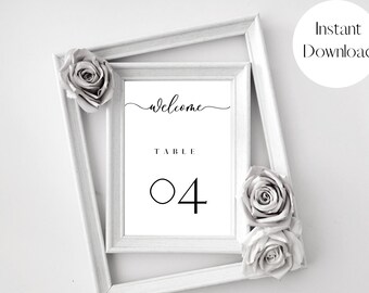 Wedding & Events Table Number Cards|Printable DIY Table Number Templates |Vintage Floral Table Number Cards| Garden Wedding Digital Print
