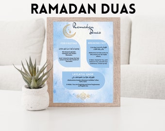Ramadan Duas Digital Download |Beautiful Ramadan Duas|Ramadan Duas|Sacred Ramadan Duas|Breaking Fast Dua |Laylatul Qadr Dua| Dua for Fasting