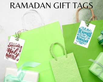 Ramadan Kareem  Gift Tags |Printable Gift Tags|Ramadan Decoration |Digital Download|9 Printable Tags|Ramadan Gift Tags with messages
