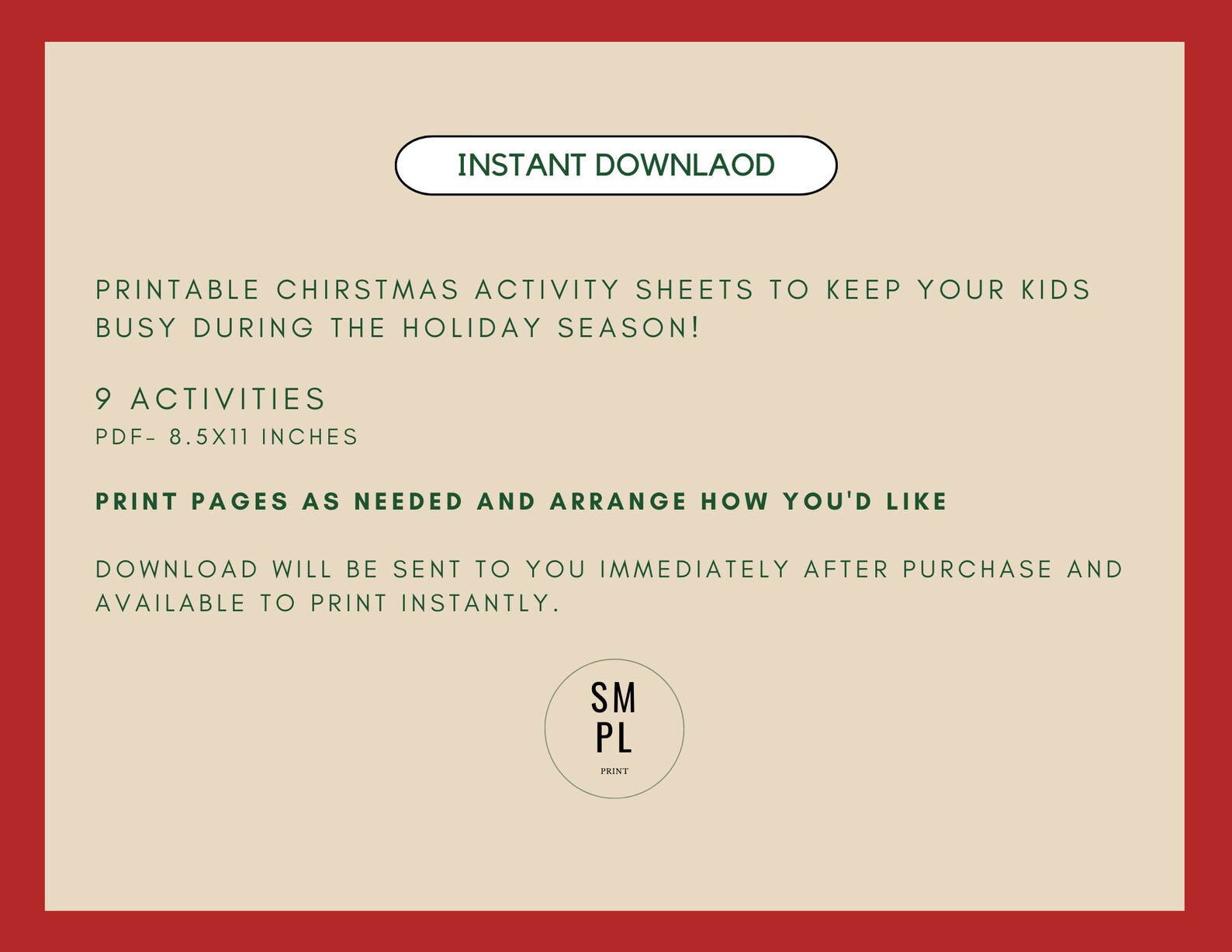 Printable Christmas Activity Bundle for Kids, Christmas Activities for ...
