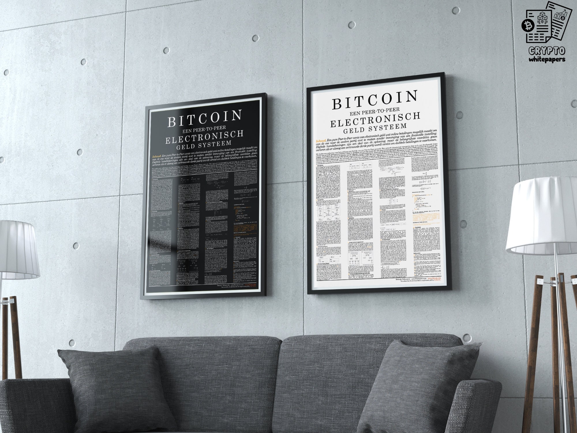 Bitcoin Whitepaper Poster: Dutch Translation Crypto Art (digital Download)  - Etsy