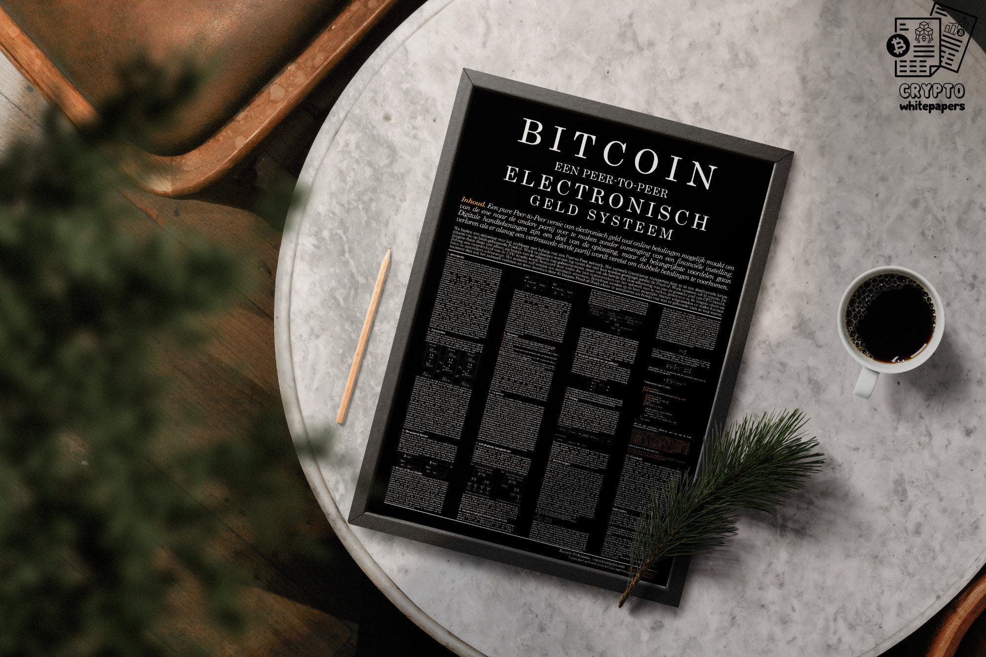 Bitcoin Whitepaper Poster: Dutch Translation Crypto Art (digital Download)  - Etsy