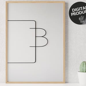 Bitcoin Poster minimalist, Crypto Wall Art, Cryptocurrency, BTC Bitcoin Art, Crypto poster, Blockchain Decor, Digital Download, JPG + PNG
