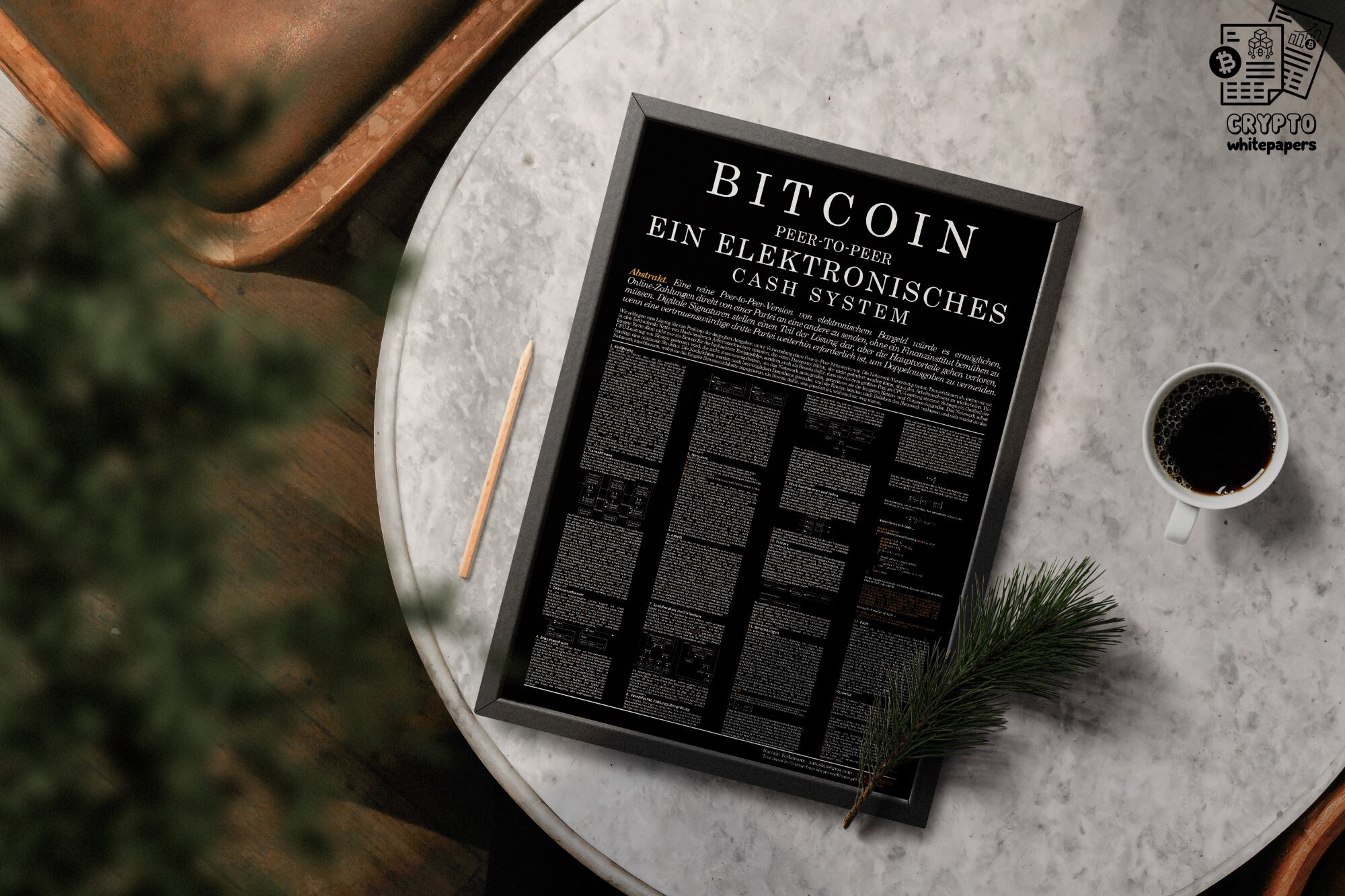 Bitcoin Whitepaper Poster: German Krypto Wall Art (digital Download) - Etsy