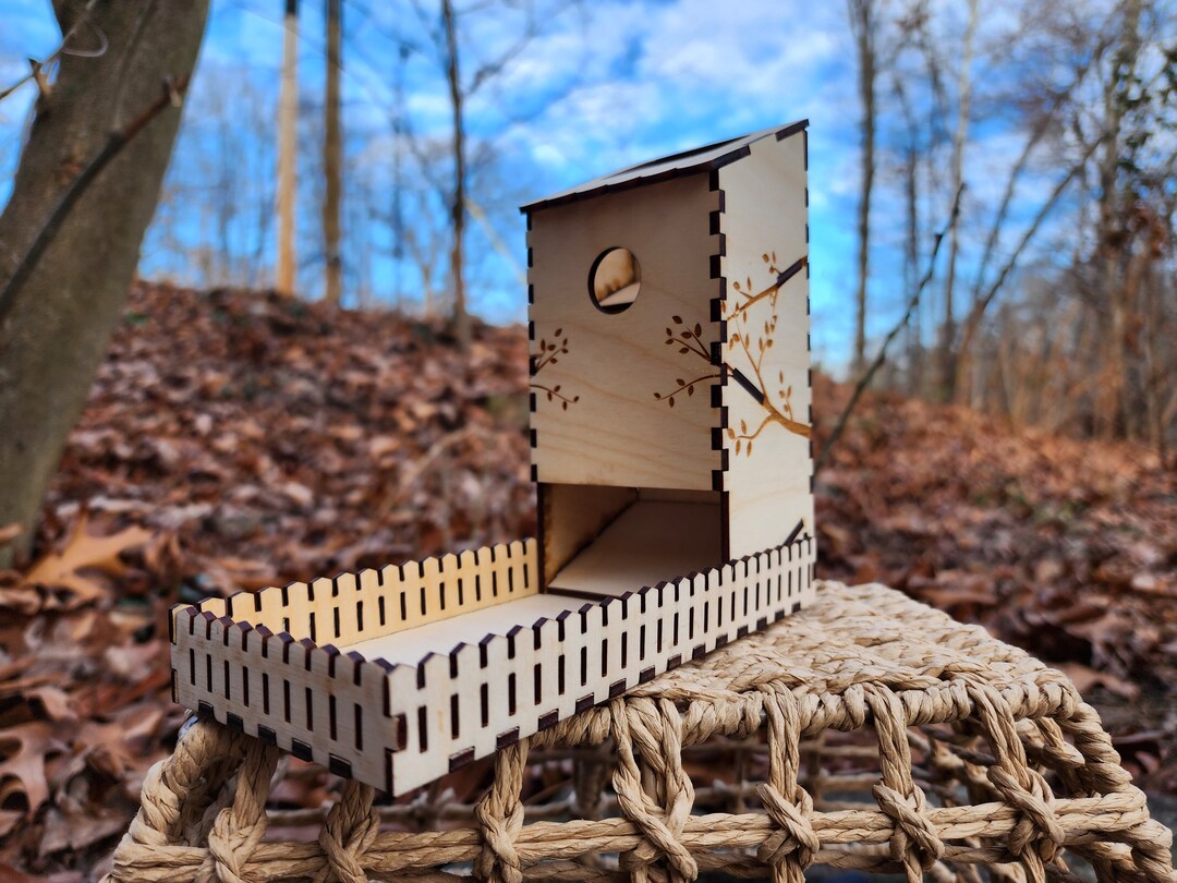 Wooden Dice Tower Birdhouse Wingspan Dice Roller and Tray Etsy