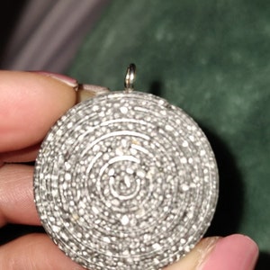 Silver metal spiral orgonite
