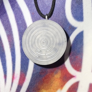 Selenite spiral orgonite