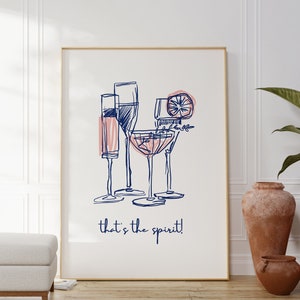 Cocktail Print, Keep Em Coming Print, Bar Cart Decor, Retro Alcohol Print, Bar Cart Wall Art, Funky Alcohol Print, Cheers Wall Print