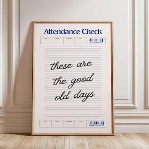 These Are the Good Old Days Art Print Trendy Bedroom Print Introvert Homebody Club Print Quote Posters Retro Wall Art Digital Prints