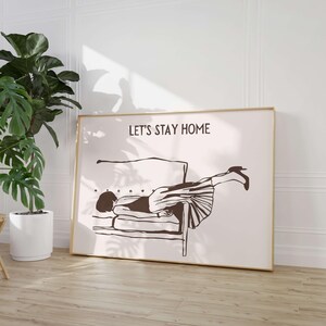 Homebody Club Print, Funny Introvert Art (Digital Download) image 5