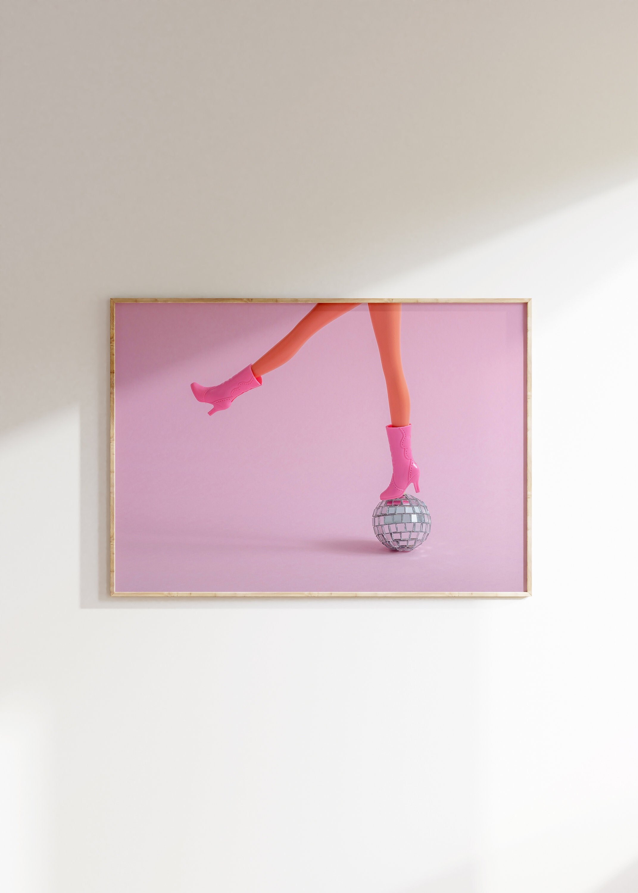 Barbie Disco Ball Barbie Art Print Preppy Prints Barbie - Etsy