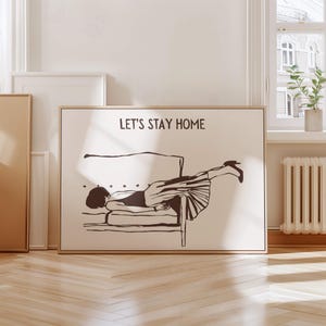 Homebody Club Print, Funny Introvert Art (Digital Download) image 7
