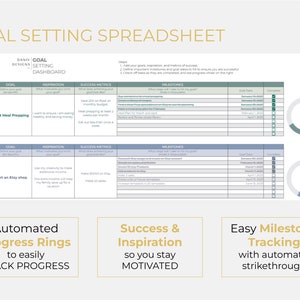 Goal Setting Digital Planner Bundle | New Year Resolution | Goal ...