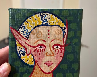 4 x 4 alien Painting