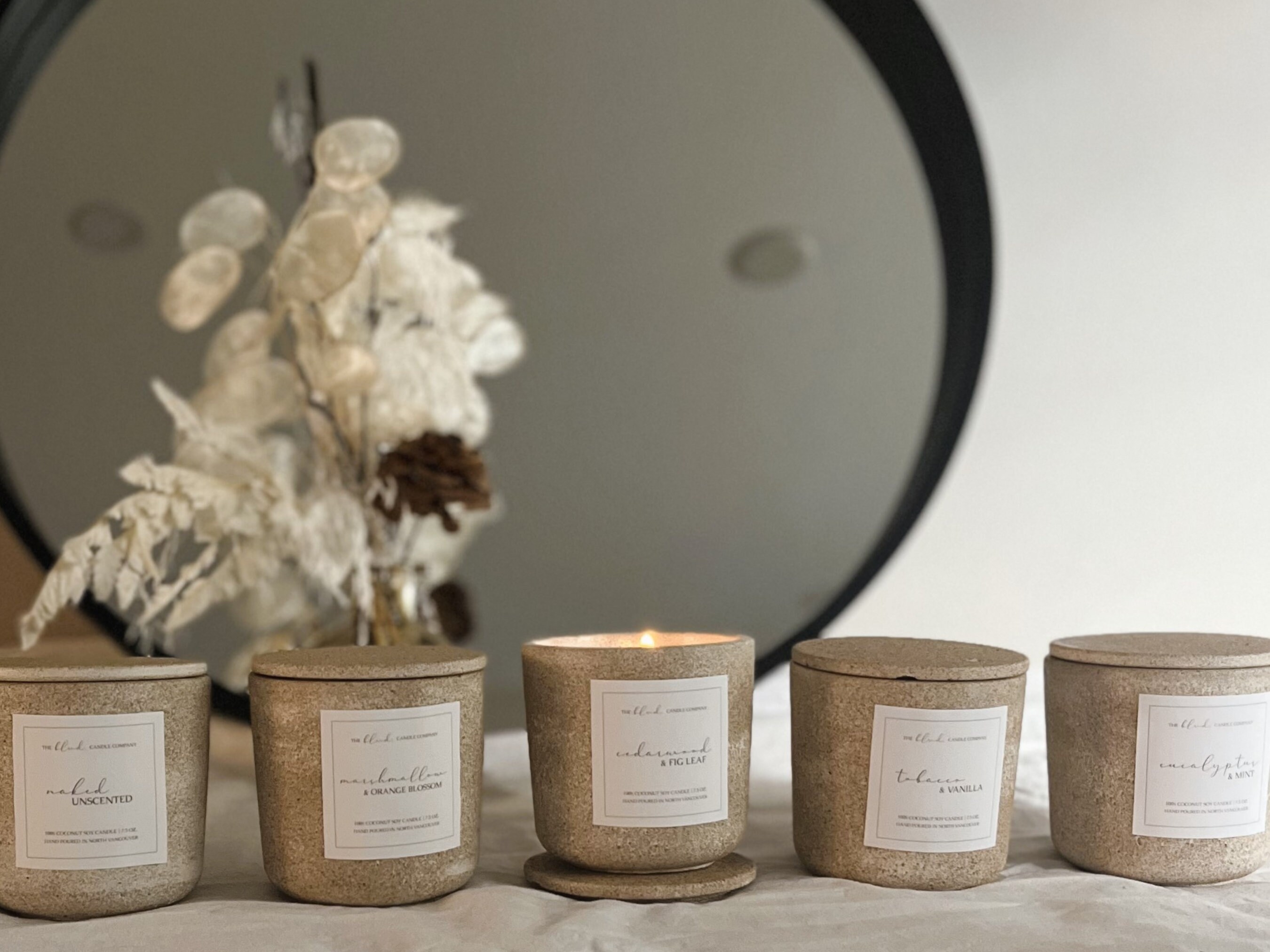 Cedarwood & Fig Leaf, Wood Wick Candle, Nontoxic Candle, Clean Candle