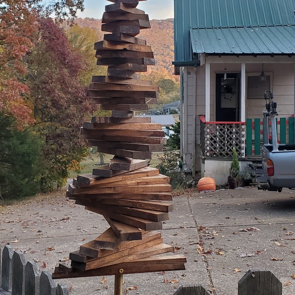 Spiral Wooden Tree Etsy