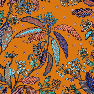 Carta da parati elegante con squisito motivo floreale, Decorazione murale lussuosa per interni sofisticati, Ignifuga, Ecologica, Senza PVC, Design
