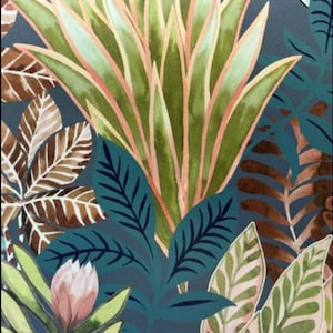 Carta da parati elegante con squisito motivo floreale, Decorazione murale lussuosa per interni sofisticati, Ignifuga, Ecologica, Senza PVC, Design