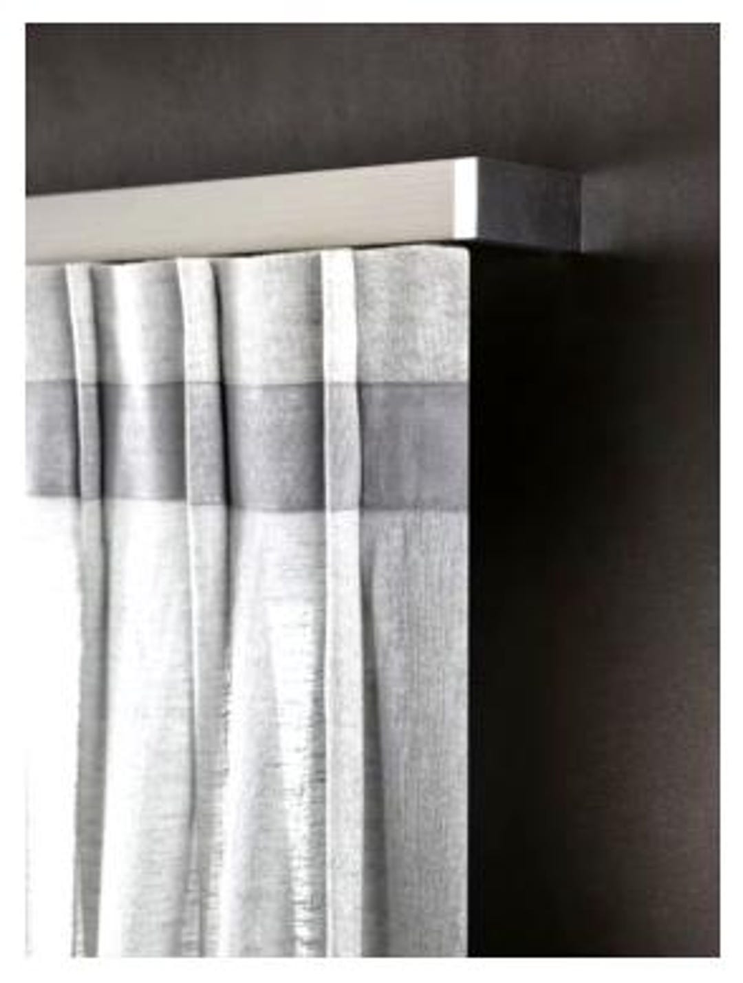 Linen Voile Curtain Fabric 300cm Wide, Soft-sheer for Modern Home