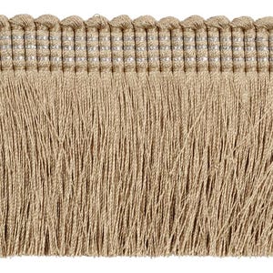 This 55mm fine-cut fringe trim is a high-end padding fringe perfect for enhancing curtain, seating, lampshade and décor, sold by the meter