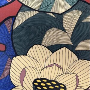 Carta da parati elegante con squisito motivo floreale, Decorazione murale lussuosa per interni sofisticati, Ignifuga, Ecologica, Senza PVC, Design