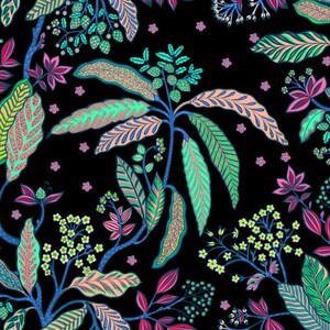 Carta da parati elegante con squisito motivo floreale, Decorazione murale lussuosa per interni sofisticati, Ignifuga, Ecologica, Senza PVC, Design
