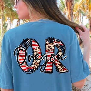 Patriotic Oregon Png Sublimation Design, State Png, Oregon Png, 4th of July Png, Oregon State Png, Png Downloads