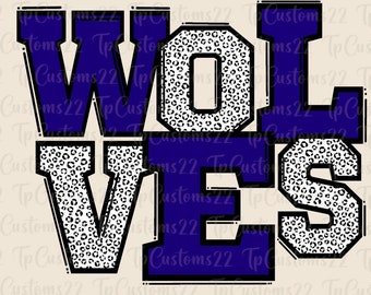 Wolves Navy Football PNG, School Mascot Png, Navy and White Wolves, Football Shirt, School Spirit, Team Spirit, Wolves png, Wolves Navy png,