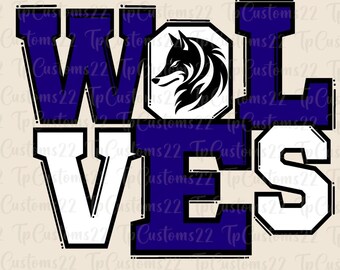 Wolves Navy Football PNG, School Mascot Png, Navy and White Wolves, Football Shirt, School Spirit, Team Spirit, Wolves png, Wolves Navy png,
