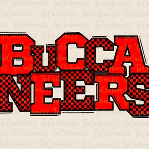 Buccaneers Red Checkered  Football PNG, School Mascot Png, Red & white Buccaneers, Football Shirt, School Spirit, Team, Checkered png,