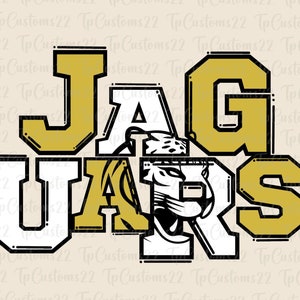 Jaguars Gold Football PNG, School Mascot Png, Gold & White Jaguars, Football Shirt, School Spirit, Team Spirit, Jaguars png, team png,