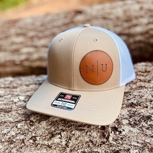 Custom Wedding Hats, Grooms Hat, Hats for Wedding Party, Groomsmen Hat, Leather Patch Hat, Richardson 112, SnapBack,