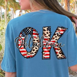Design De Sublimação Patriótico Oklahoma Png, Oklahoma Png, 4 De Julho Png, Distressed Pattern Png Downloads