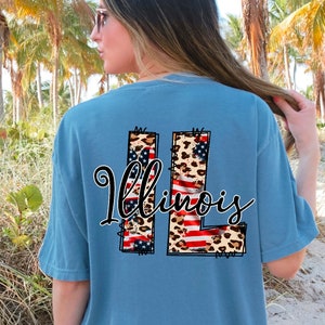 Patriottisch Illinois png-sublimatieontwerp, staat png, Illinois png, 4 juli png, staat Illinois png, png