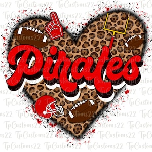 Football Pirates PNG, Football Png, Red and White Pirates, Football Shirt, Team Spirit, Sublimation, Pirates png