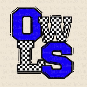 Eulen Karierter Blauer Fußball PNG, Schulmaskottchen PNG, Blaue und weiße Eulen, Fußball PNG, Schule PNG, Karierte PNG, Eulen PNG
