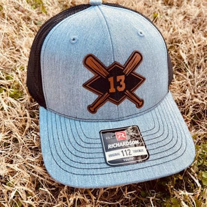 Kids baseball hat, Kids name Personalized Hat, Baseball Hat, Personalized Boys Hat, Team Hat, Youth Custom Hat, Leather Patch Hat,
