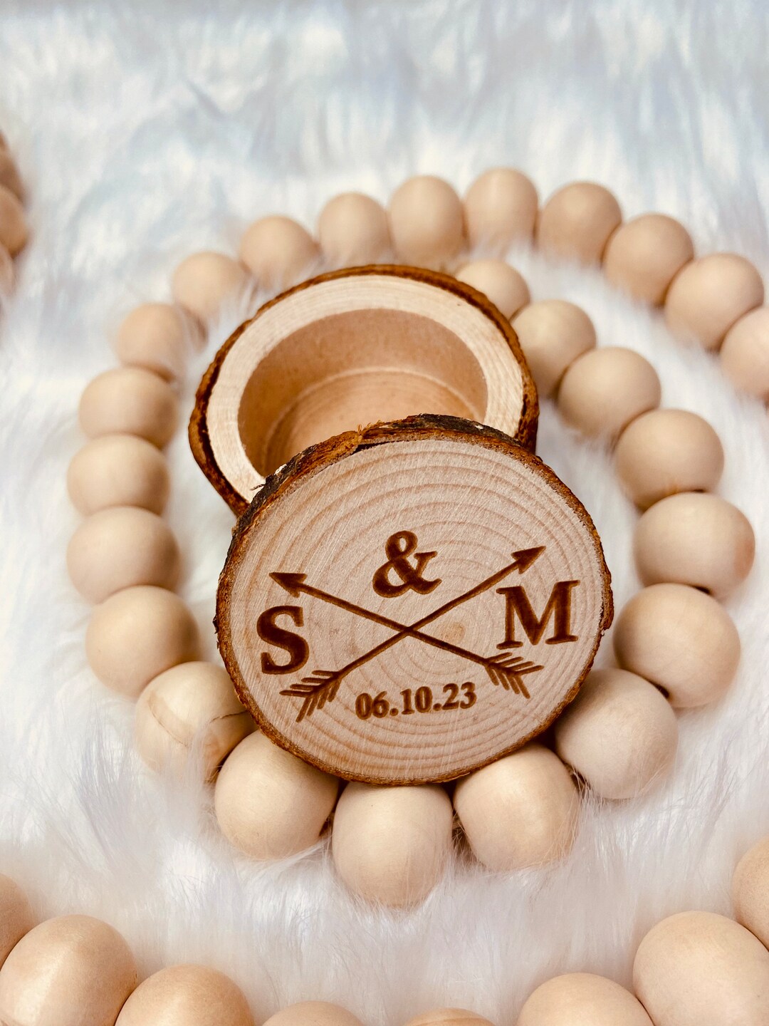 Personalized Ring Box, Engraved Ring Holder, Wedding Ring Boxes, Ring